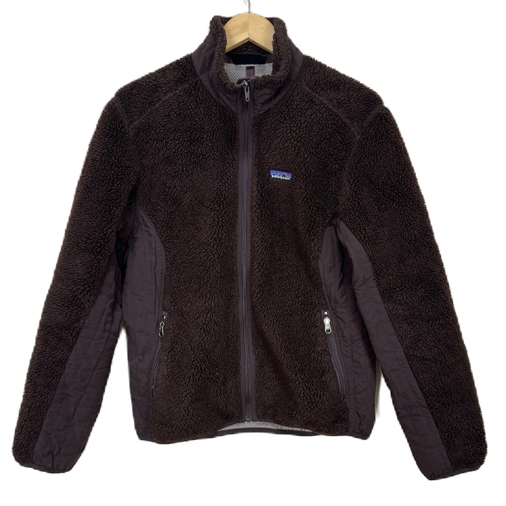 Patagonia VTG Retro-X Jacket Brown French Roast Fuzzy Coat Women’s Sz Medium‎